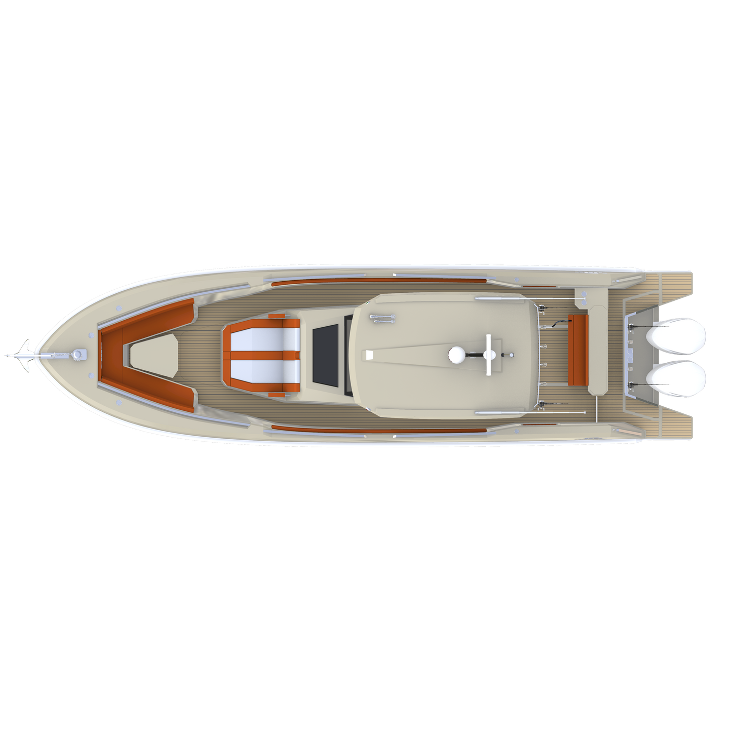 Suprema 36 Center Console - Large Console- Full Featured