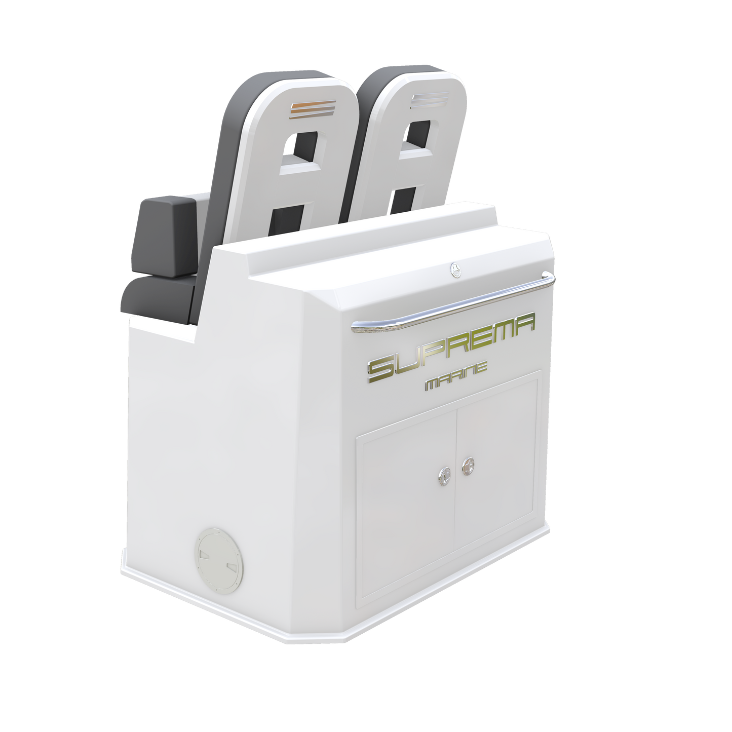 Large Fiberglass Pilot Helm Leaning Post Seats