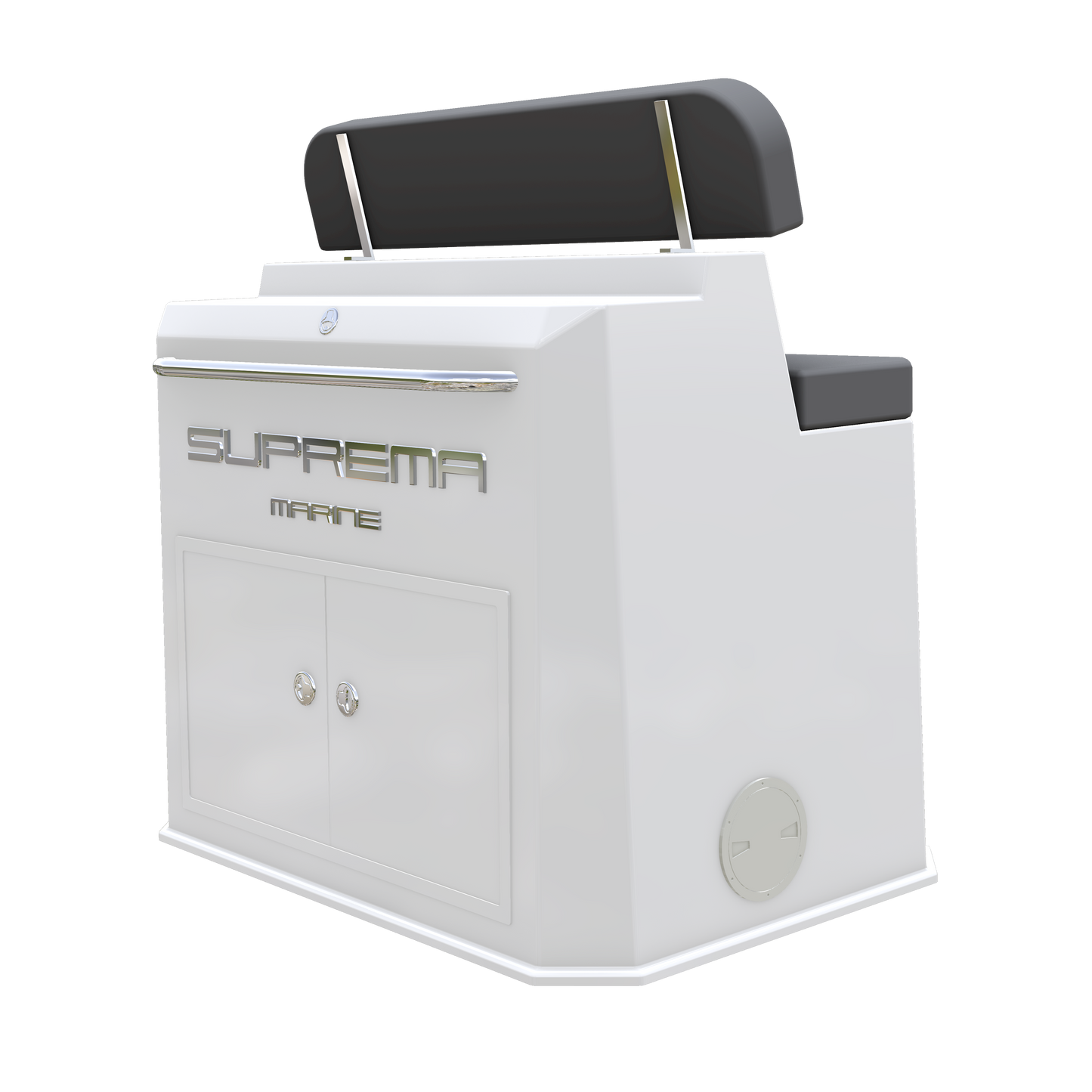 Large Fiberglass Pilot Helm Seat with Galley