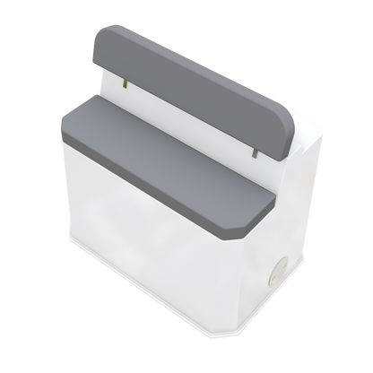 Large Fiberglass Pilot Helm Seat with Galley