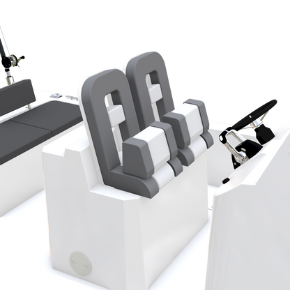 Large Fiberglass Pilot Helm Leaning Post Seats