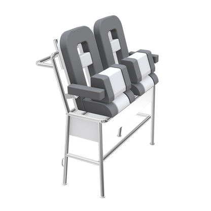 Large Fiberglass Pilot Helm Leaning Post Seats