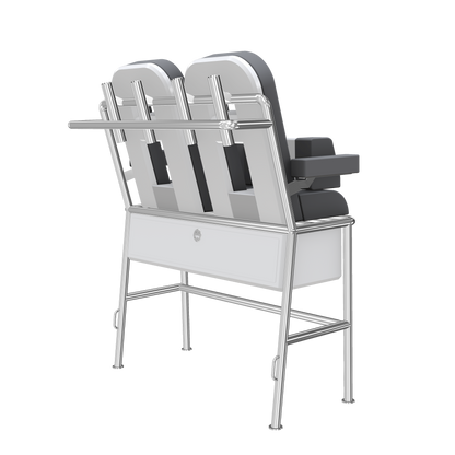 Large Fiberglass Pilot Helm Leaning Post Seats