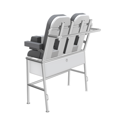 Large Fiberglass Pilot Helm Leaning Post Seats