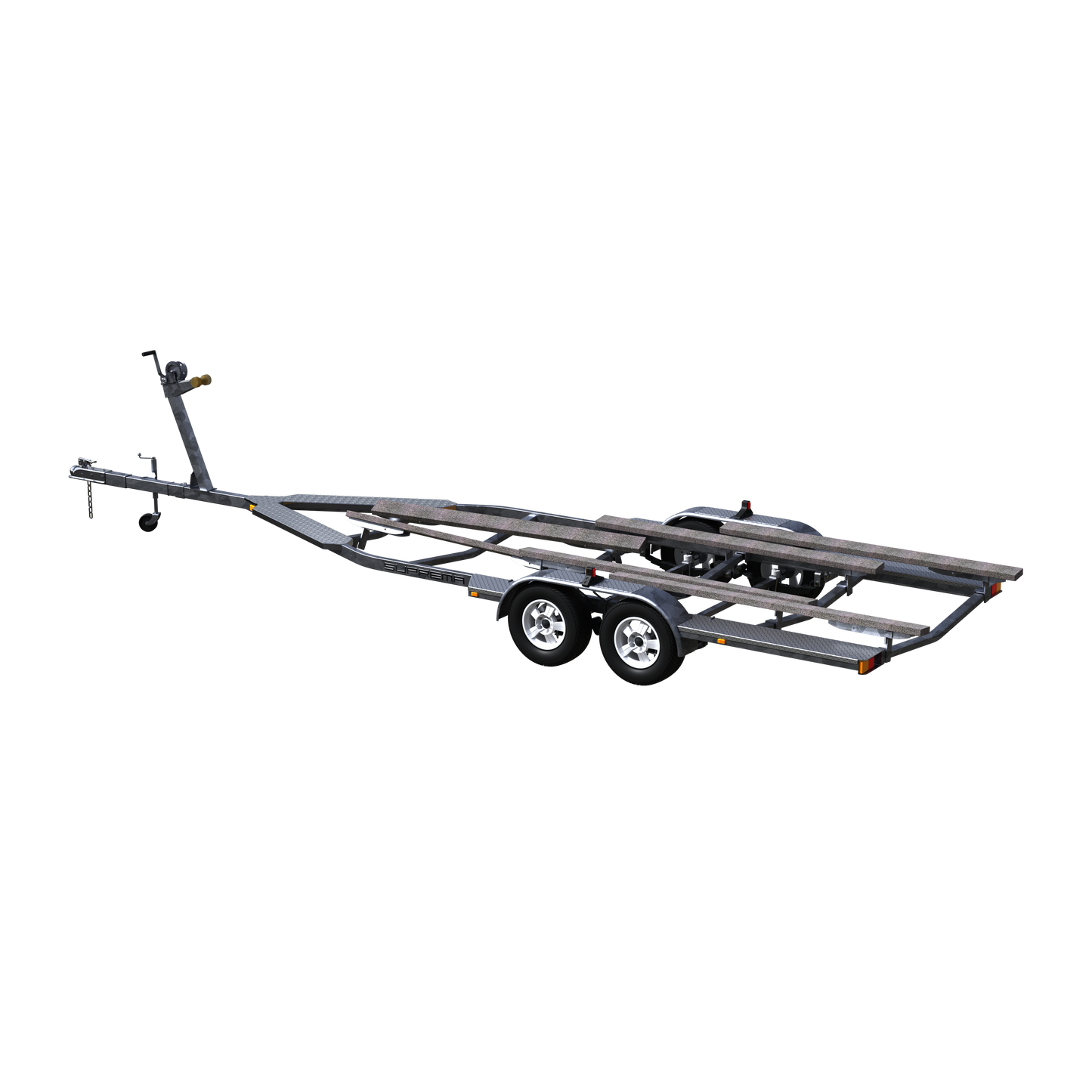 Double Axle Galvanized Bunk Trailer