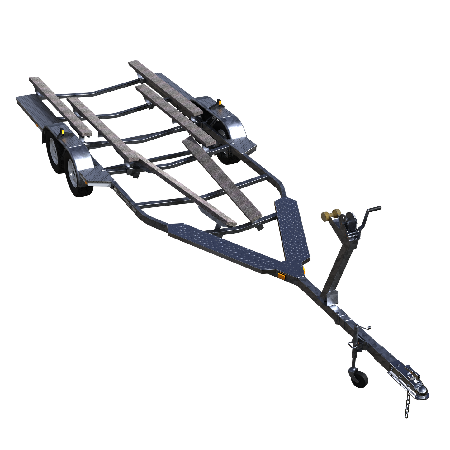 Double Axle Galvanized Bunk Trailer