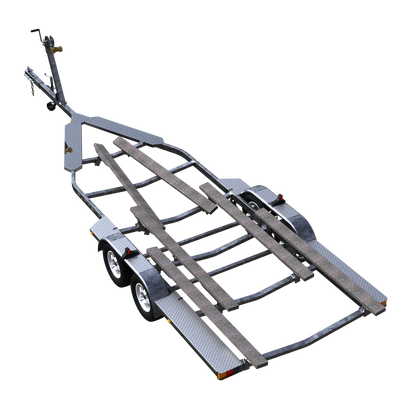 Double Axle Galvanized Bunk Trailer