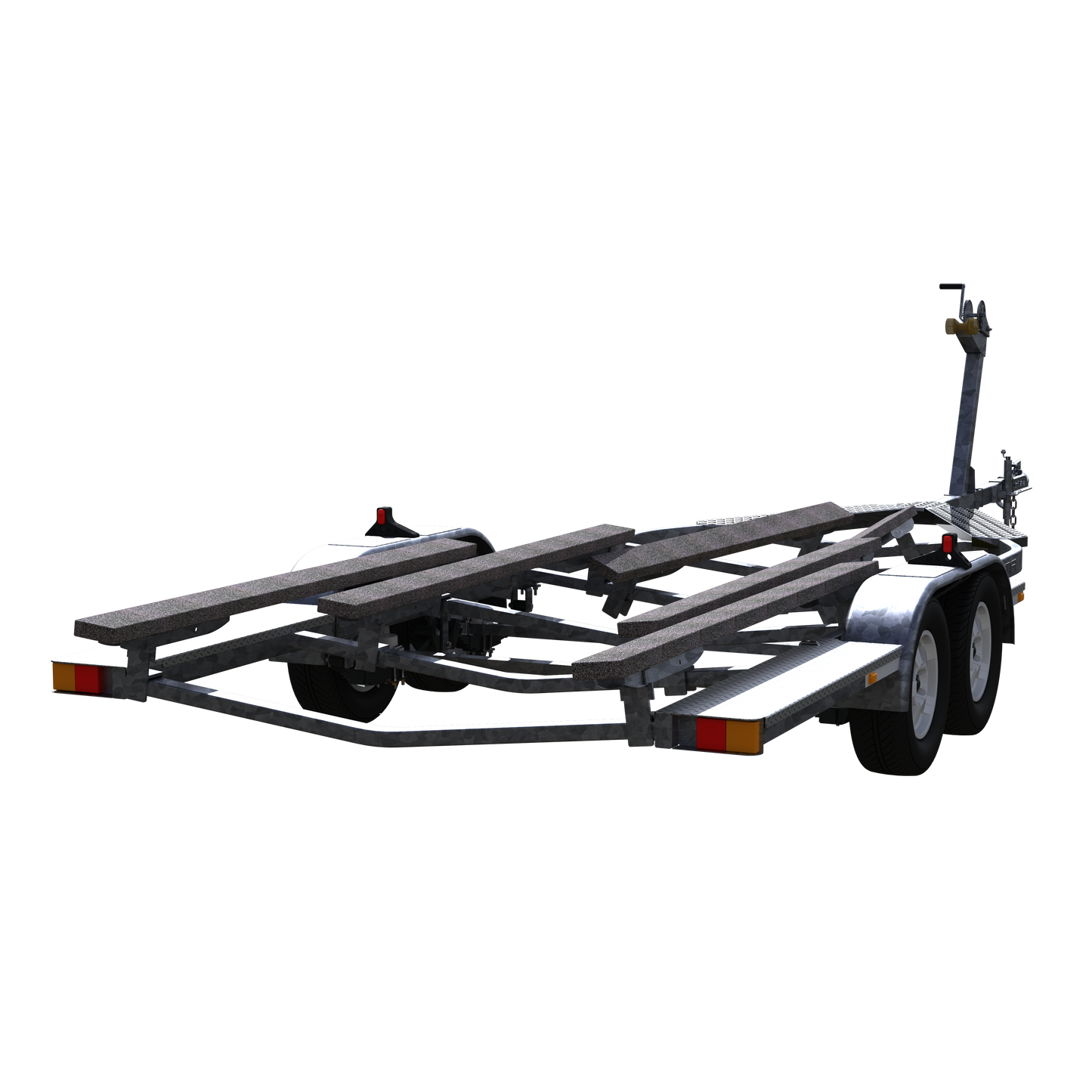 Double Axle Galvanized Bunk Trailer