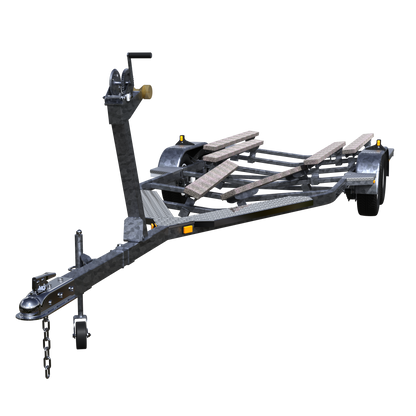 Double Axle Galvanized Bunk Trailer