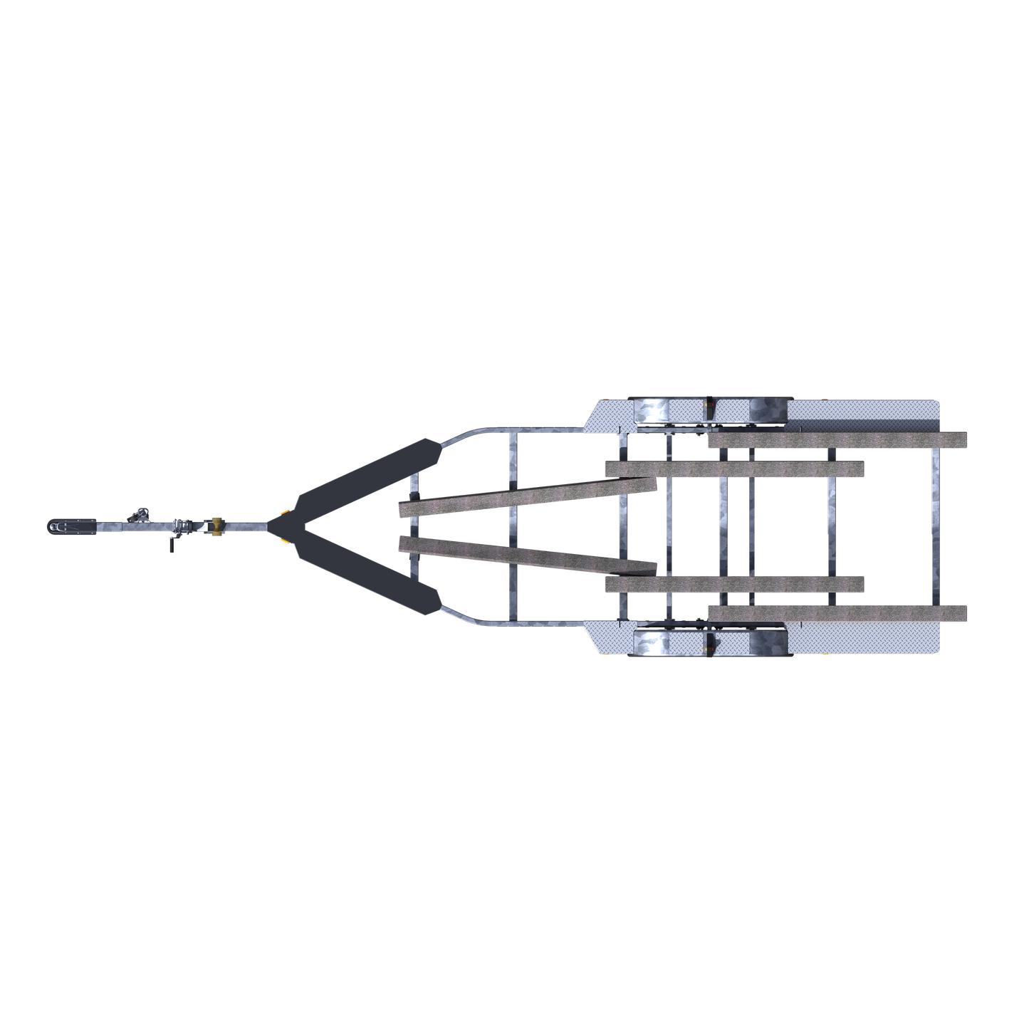 Double Axle Galvanized Bunk Trailer