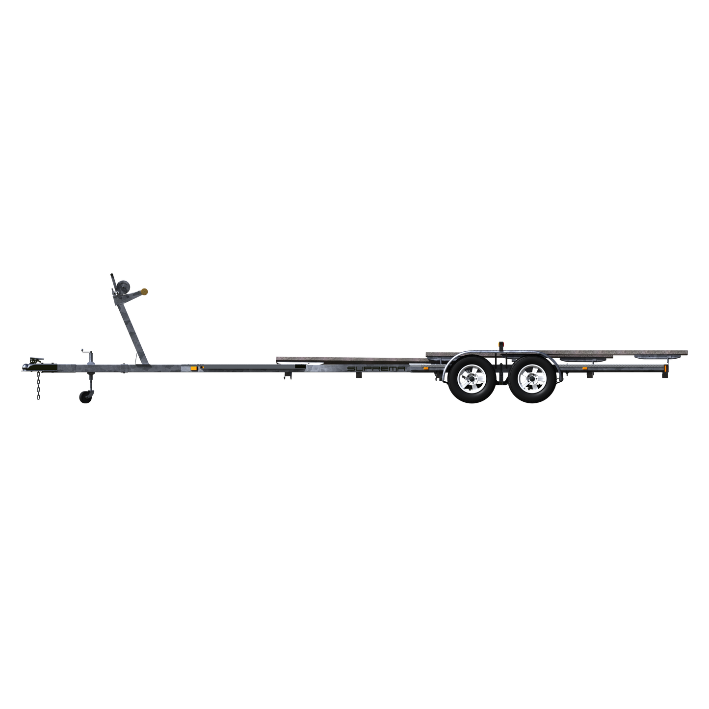 Double Axle Galvanized Bunk Trailer