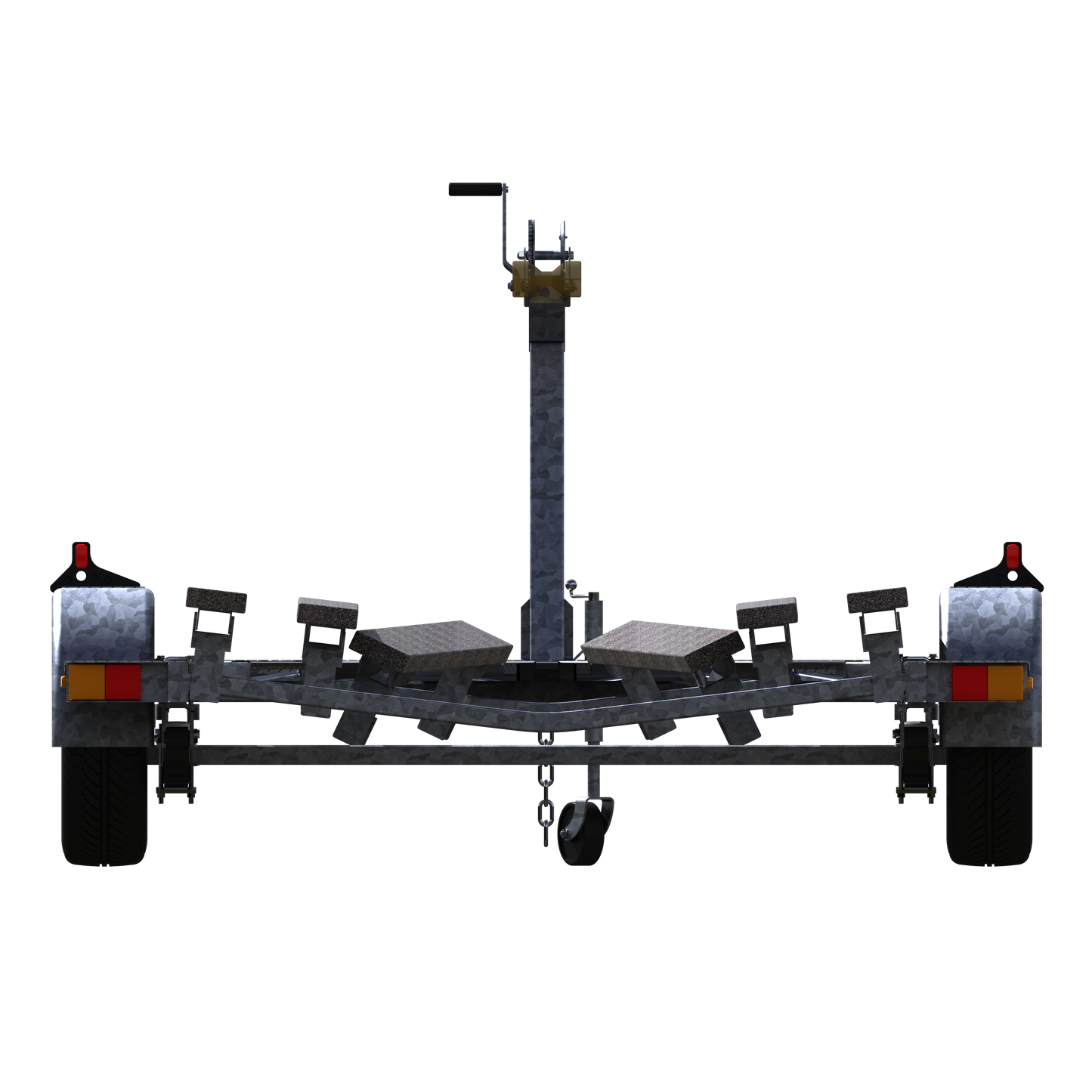 Double Axle Galvanized Bunk Trailer