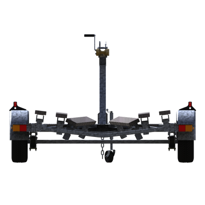 Double Axle Galvanized Bunk Trailer