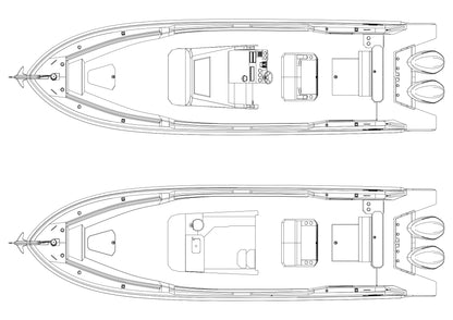 Suprema 36 Center Console - Medium Console - Sport Full Featured